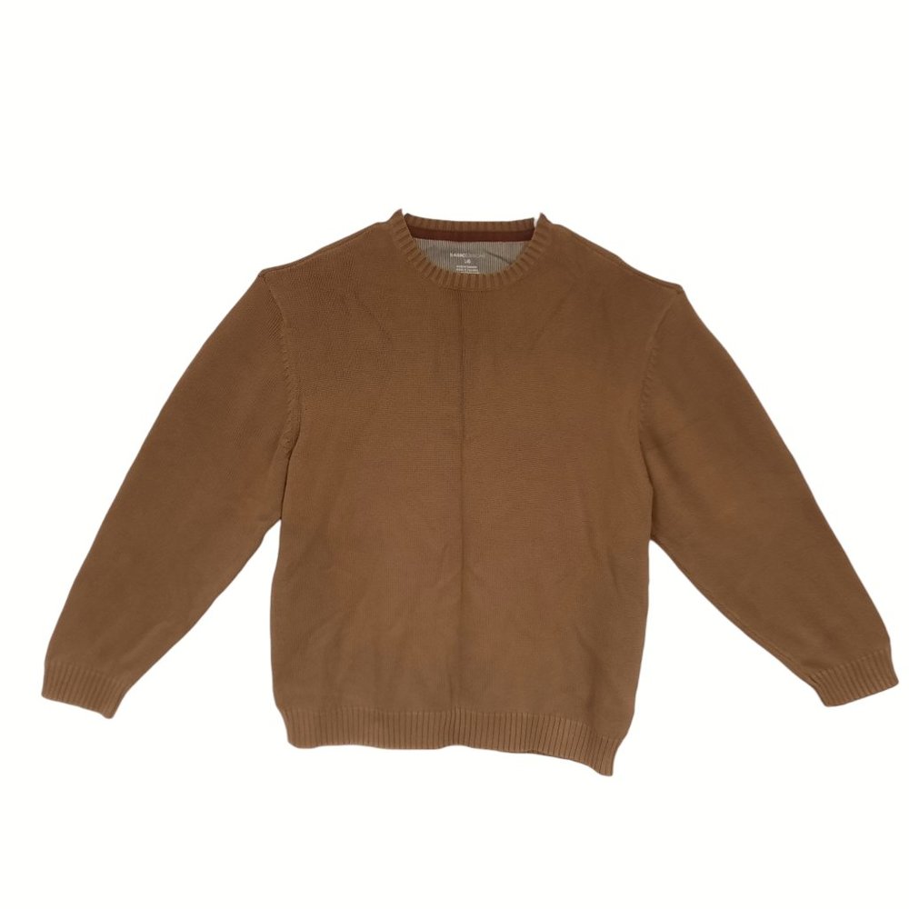 Basic Editions Knit Pullover Crew Neck Sweater